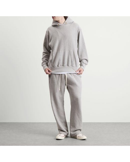 Les Tien Gray Heavyweight Hoodie for men