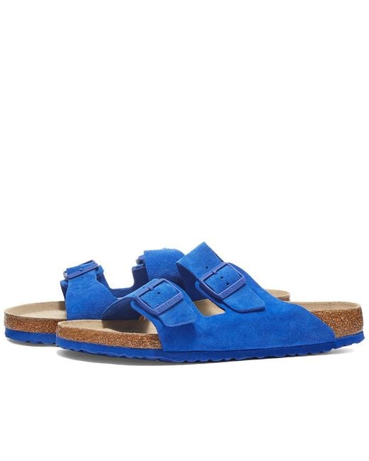 Birkenstock Rubber Arizona Sneakers in Ultra Blue Suede (Blue) for Men