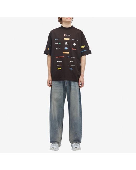 【送料関税込】Balenciaga Business Tee Balenciaga Business T-Shirt in Black for Men | Lyst