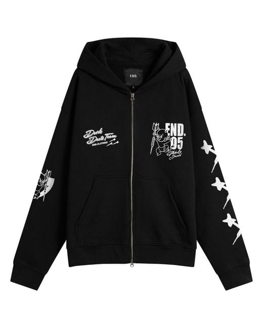 END. Black Devils Darts Team Zip-Hoodie