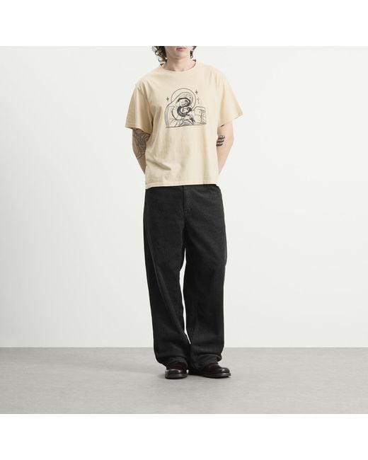 Second/Layer Natural Second Layer Baby Baggy La Piedad T-Shirt for men