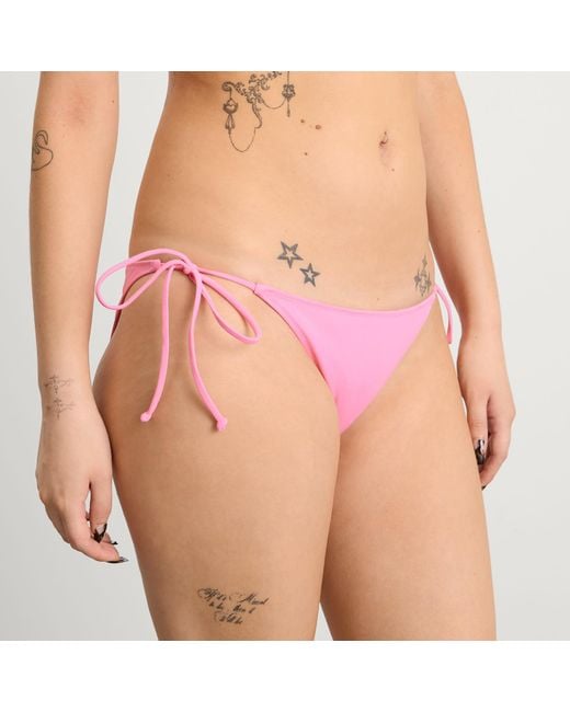 Fruity Booty Pink Tie Bikini Bottoms