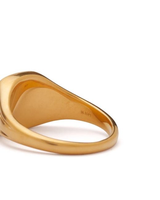 Missoma Multicolor X Lucy Williams Malachite Signet Ring