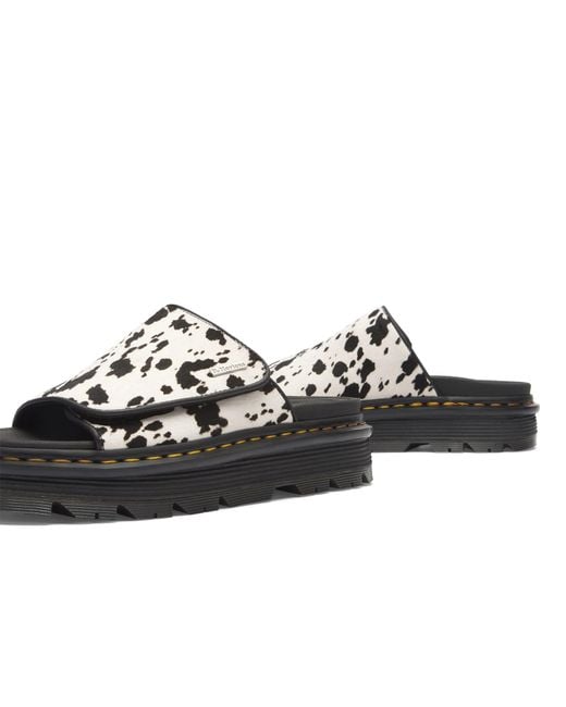 Dr. Martens Black Zebzag Slide