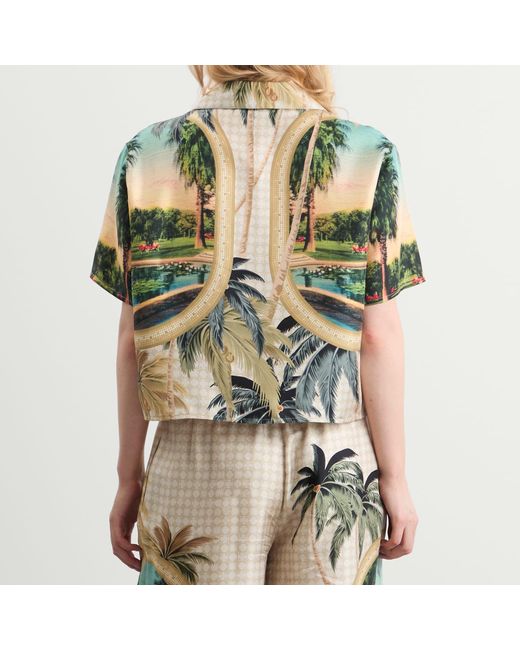 Amiri Metallic Paradise Print Shirt
