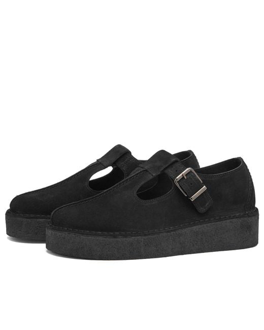 Clarks Black Trek Wedge T-Bar