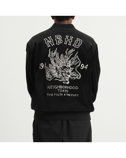 Neighborhood Black Souvenir Jacket for men