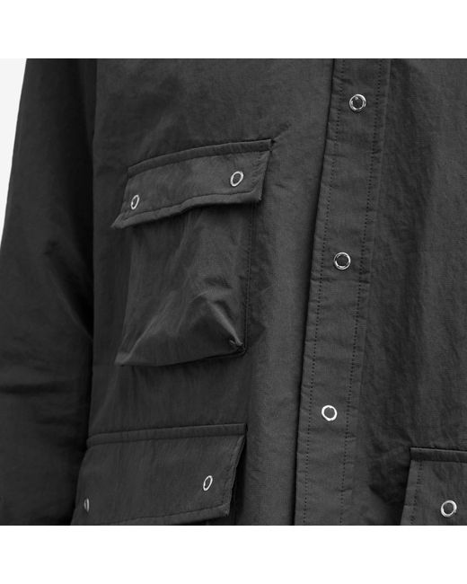 FRIZMWORKS Gray 3 Pocket Nylon Shirt for men