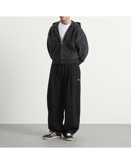 ANGLAN Black Steady Sweat Balloon Pants for men