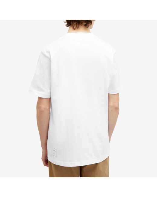 Norse Projects White Johannes Circle Print T-Shirt for men