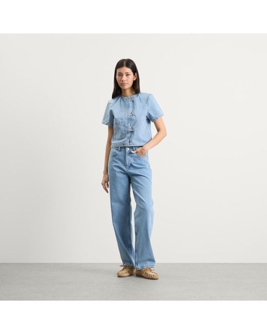 Hosbjerg Blue Bailey Denim Pants