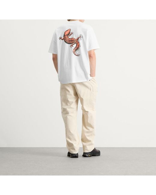 Gramicci White Gecko T-Shirt for men