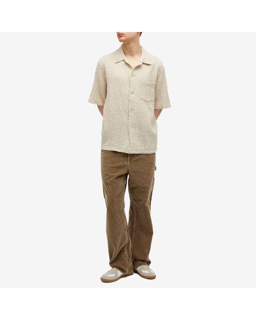 Our Legacy Natural Box Short Sleeve Shirt for men