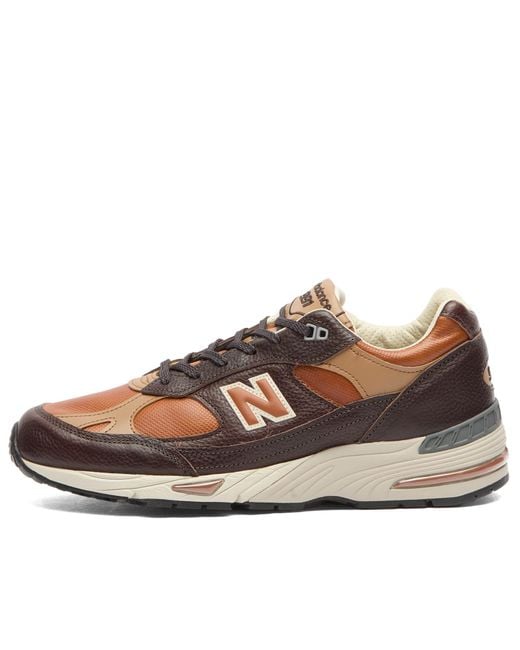 New Balance Brown 991V1 Sneaker for men