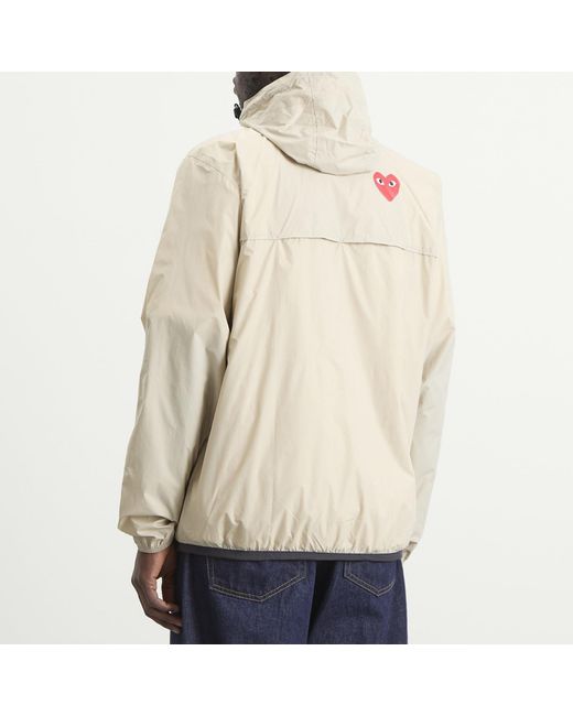 COMME DES GARÇONS PLAY Natural X K-Way Half Zip Packable Jacket for men