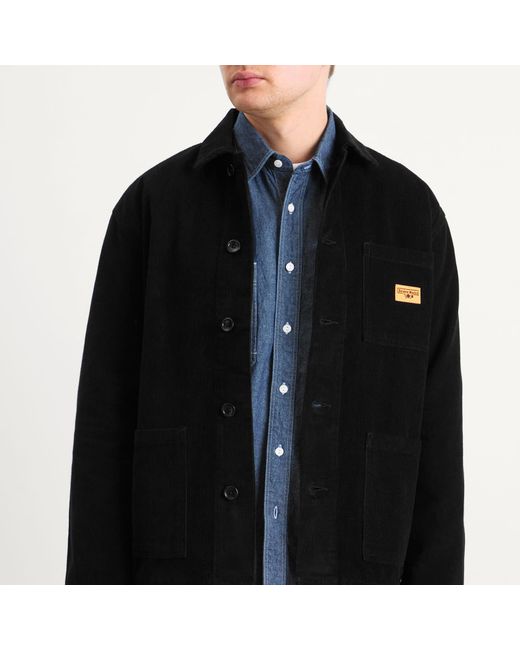 Service Works Black Corduroy Chore Shirt for men