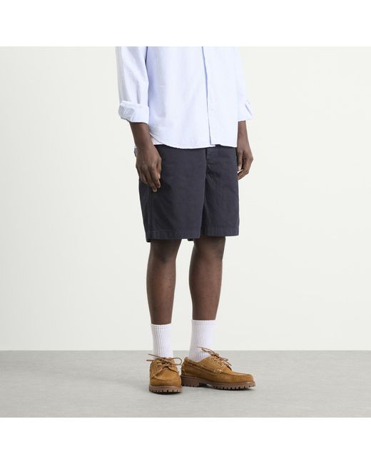 Norse Projects Blue Kvitfell Relaxed Twill Shorts for men