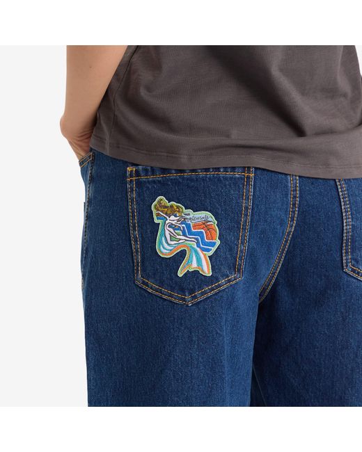 ALÉMAIS Blue Speedy Denim Short