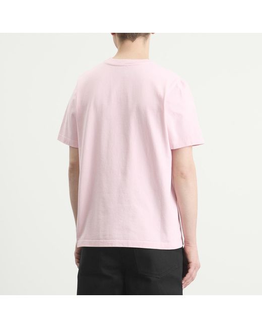 Casablanca Pink Glass Logo Classic T-Shirt for men