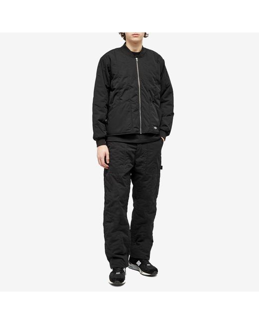 Dickies Black Premium Collection Quilted Jacket for men