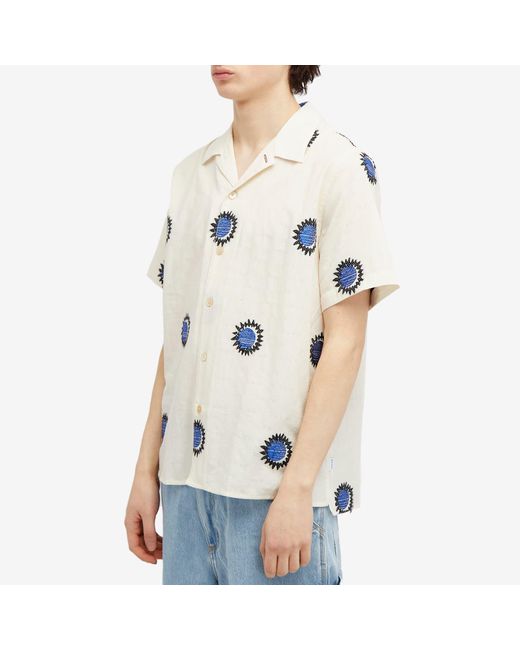 Paul Smith Natural Embroidered Vacation Shirt for men