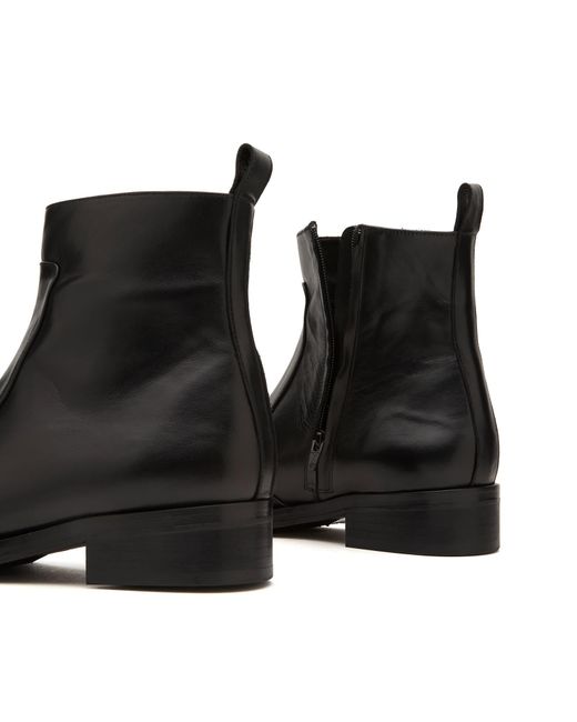 Studio Nicholson Black Square Leather Boot for men