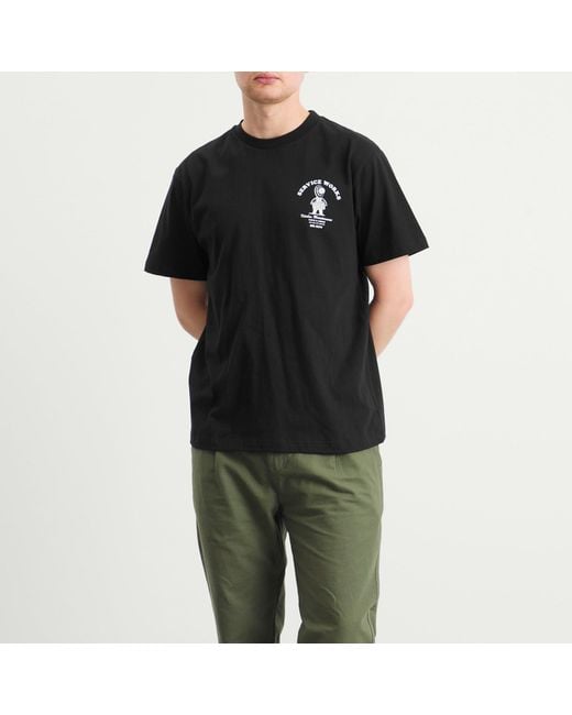 Service Works Black Maintenance Tee for men