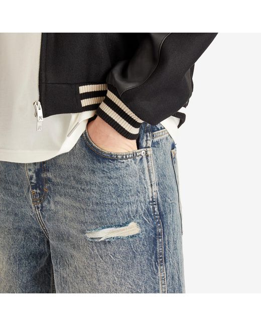 Represent Blue R3 Distressed Baggy Denim for men