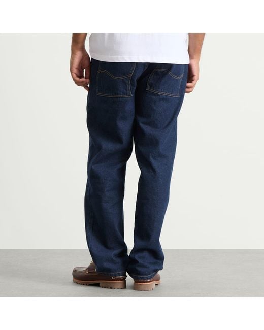 Dime Blue Relaxed Denim Pants for men