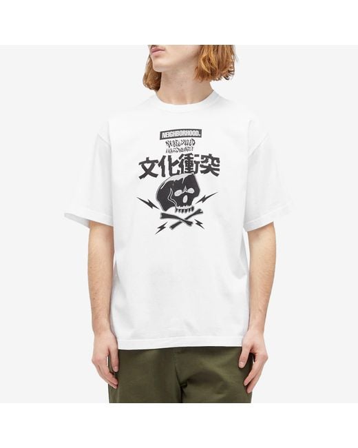 Neighborhood White X Rebel Dread Hardware T-Shirt 3 for men