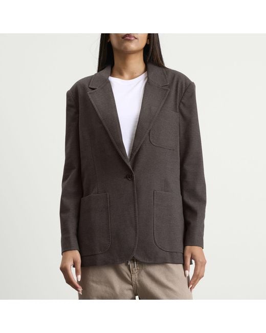 GOOD AMERICAN Black Oversized Blazer