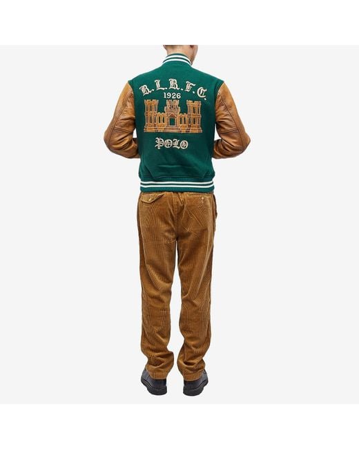 Polo Ralph Lauren Green College-Style Jacket for men