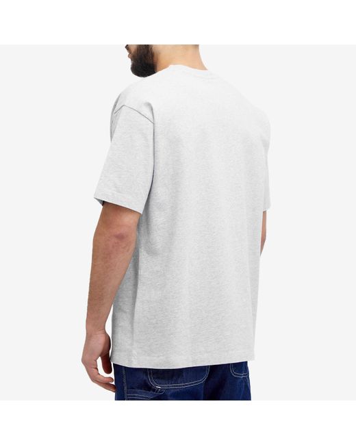 by Parra White Ghost Caves T-Shirt for men