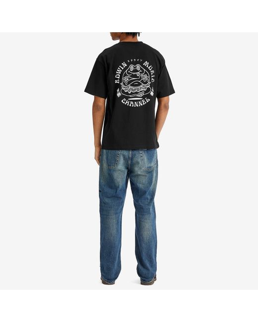 Edwin Black Music Channel T-Shirt for men
