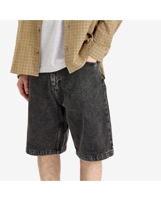 Edwin Gray Denim Worker Shorts for men