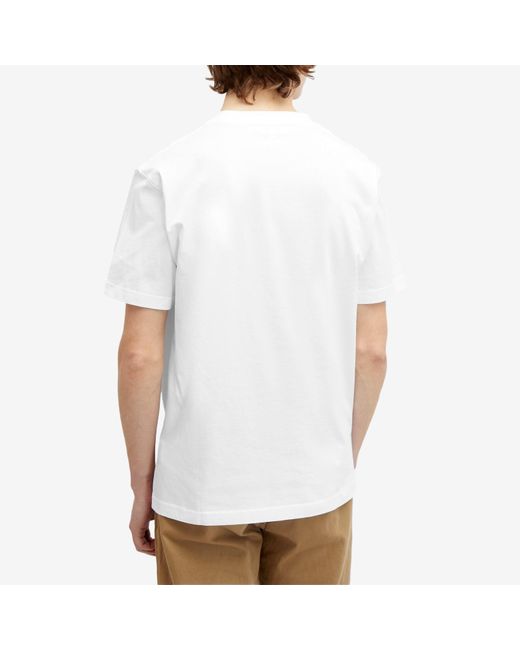 Norse Projects White Johannes Kanonbadsvej Print T-Shirt for men