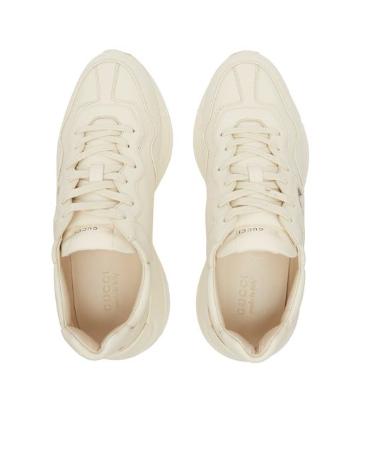 Gucci Natural Rhyton Sneakers for men
