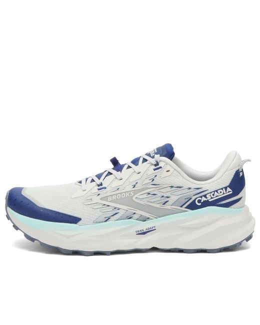 Brooks Blue Cascadia 19 Sneaker for men
