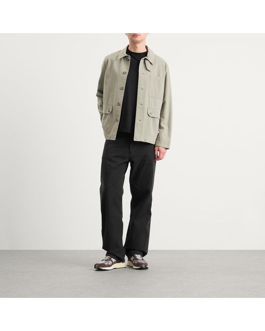 Norse Projects Black Mogens Relaxed 5 Pocket Twill Trousers for men