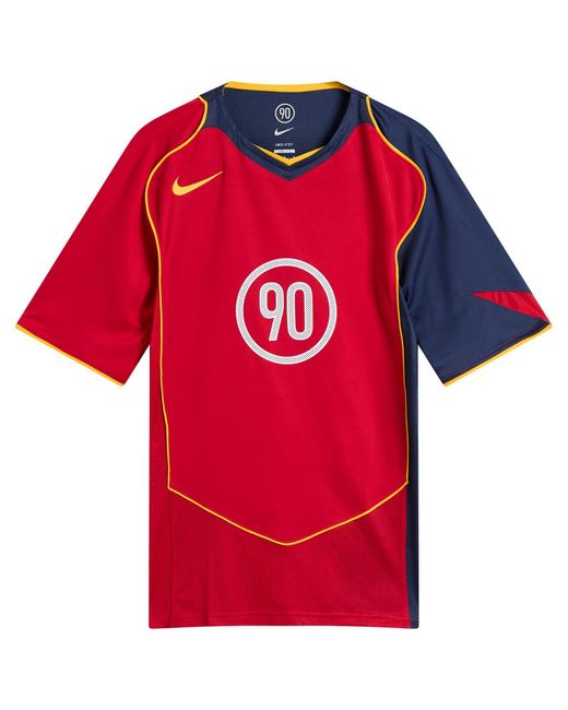 Nike Red T90 Football Jersey for men