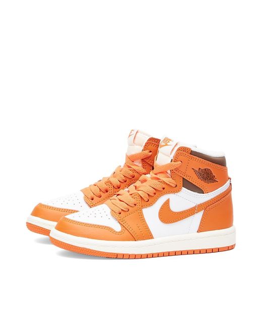 nike orange high top sneakers
