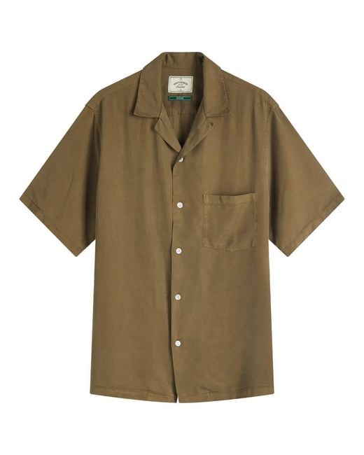 Portuguese Flannel Green Dogtown Vacation Shirt for men