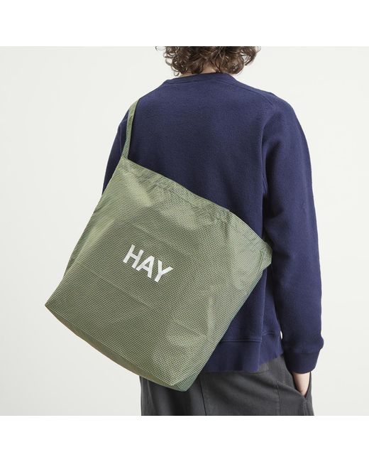Hay Green Grid Crossover Bag