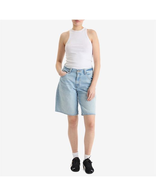 Levi's Blue Baggy Dad Jorts