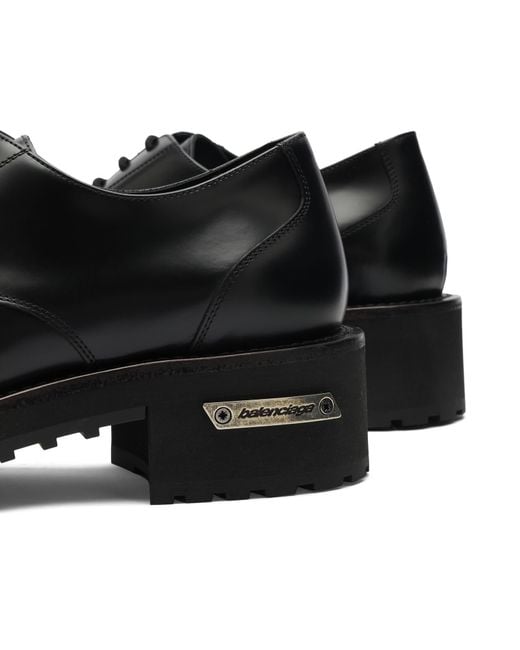 Balenciaga Black Venom Derby Shoe for men