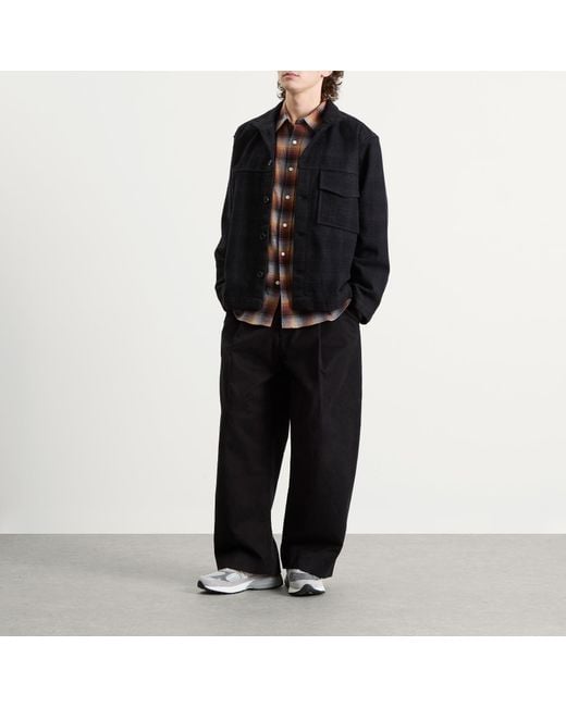 YMC Black Cruiser Check Shirt Jacket for men