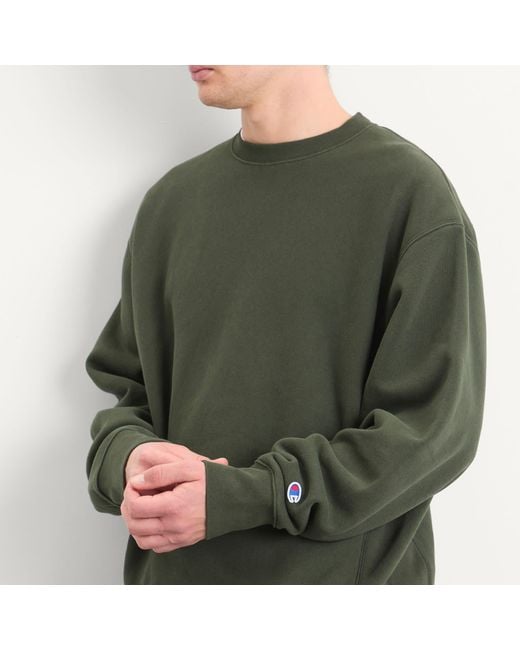 Champion Green Reverse Weave Relaxed Sweatshirt for men