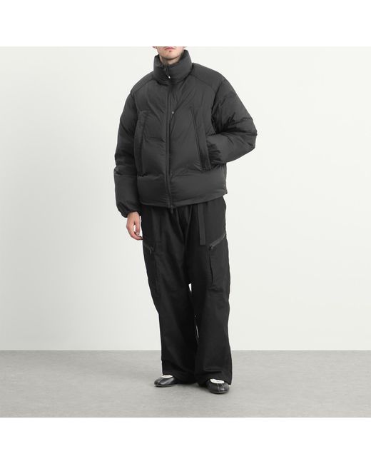 Y-3 Gray Puffer Jacket for men