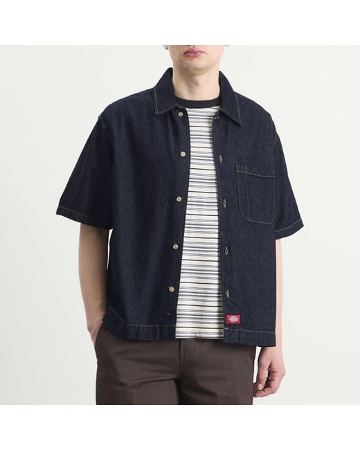 Dickies Blue Denim Shirt for men