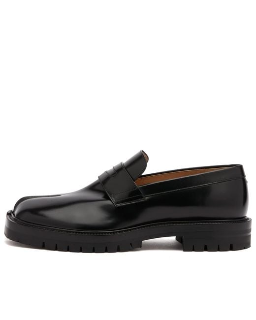 Maison Margiela Black Tabi County Loafer for men